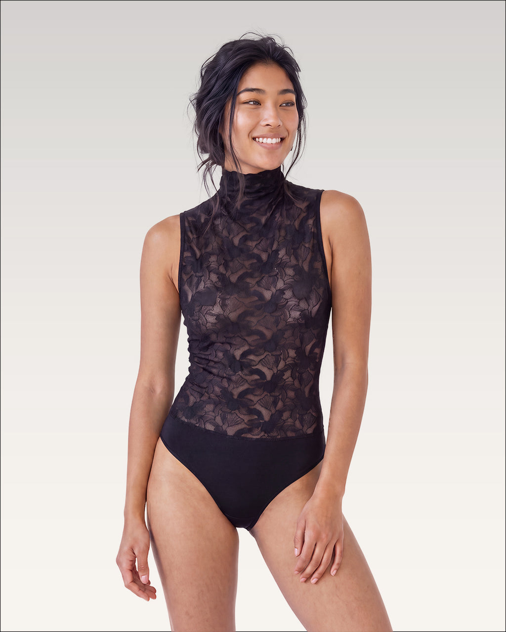 AO Lace High Neck Body
