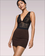 Lace Deep V body
