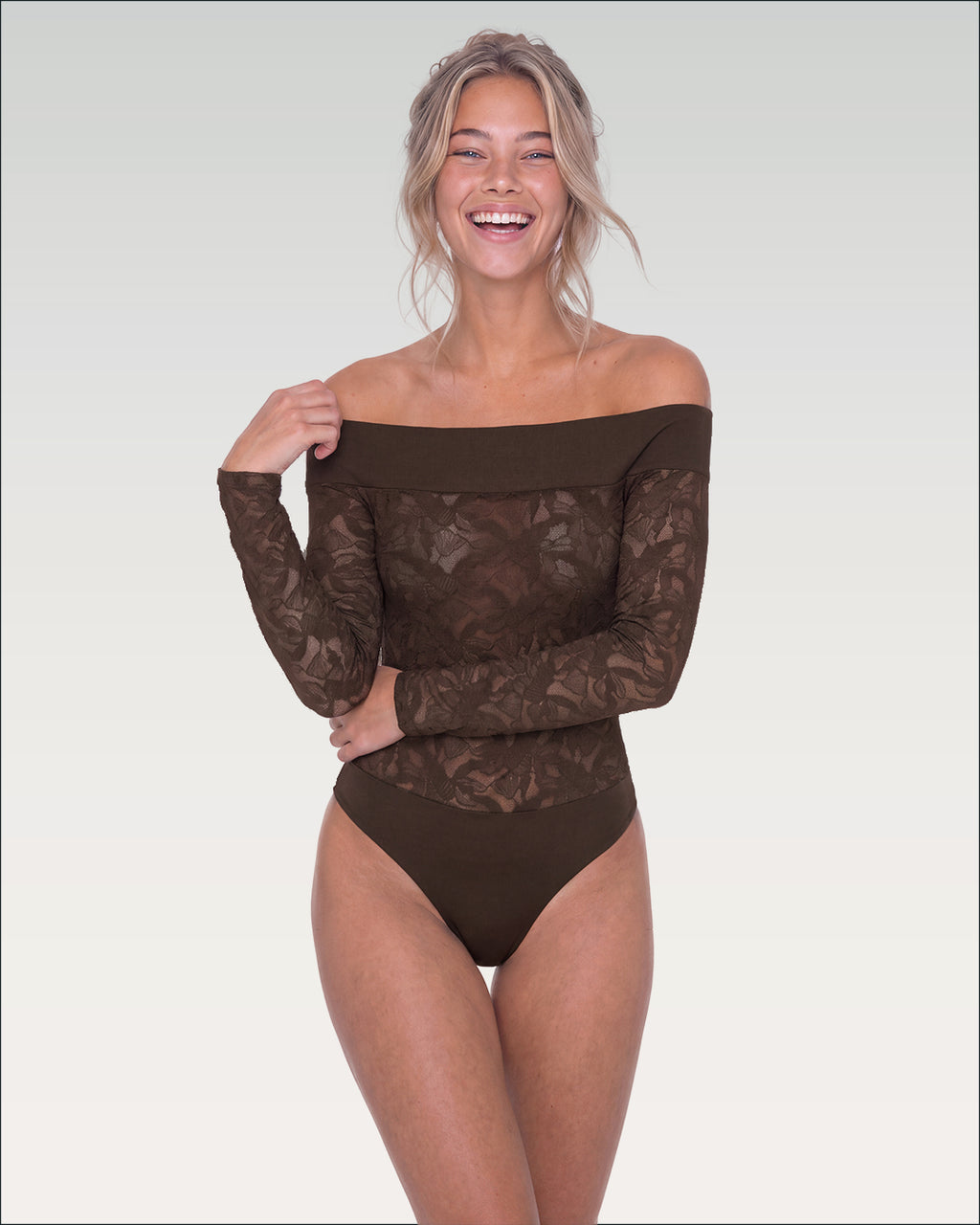 AO Lace off the shoulder body